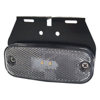 247 SIDE MARKER LED 12/24V WHI C/W BKT 4" REC