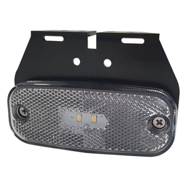 247 SIDE MARKER LED 12/24V WHI C/W BKT 4