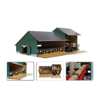 Kids Globe Cattle & Machinery Farm Shed