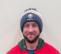 Luxury Striped Bobble Hat Marshmallow