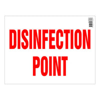 SIGN DISINFECTION POINT