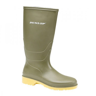 Dunlop Kids Dull Wellie Green