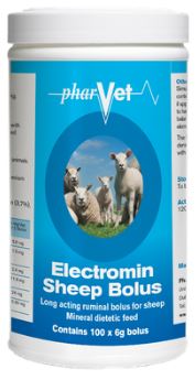 Electromin Sheep bolus 100's