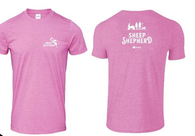 Sheep Shepherd T-shirt (Pink Adult)