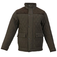 Lewis Mens Quilted Microfibre Fleece Lined Jacket