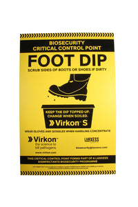 Foot dip sign