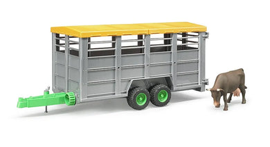 Bruder Livestock Trailer With Cow