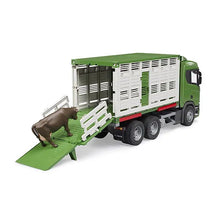 Bruder Scania Super 560R Cattle Transportation Truck With Cow