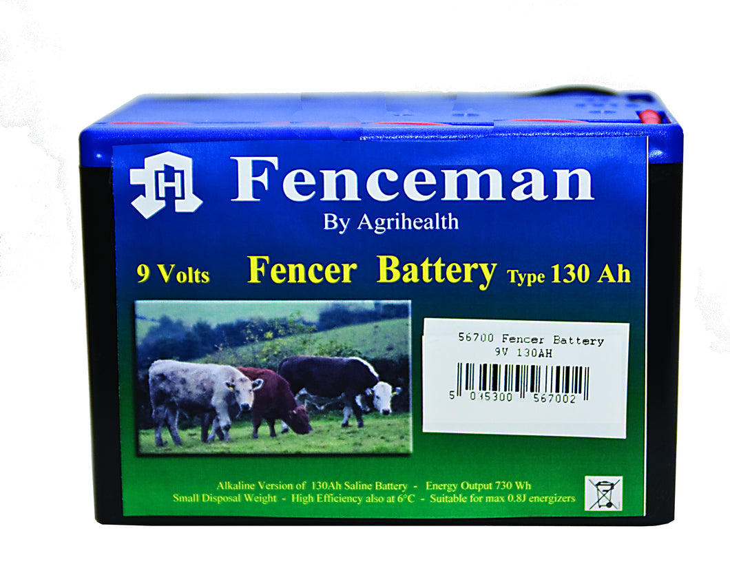 Fenceman Battery 9V 130Ah - Sheepproducts.ie
