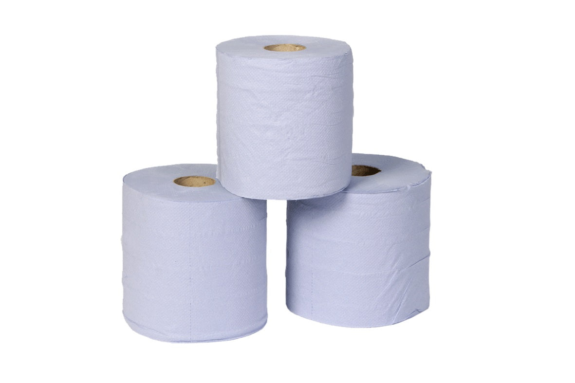 Dairy Wipes Sky Tech Blue 2 Ply 6 rolls x 150mtr - Sheepproducts.ie